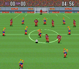 Super Formation Soccer (Japan) In game screenshot